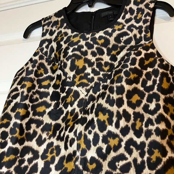 J.Crew Leopard Print Sleeveless Dress Size 2. - Picture 3 of 10